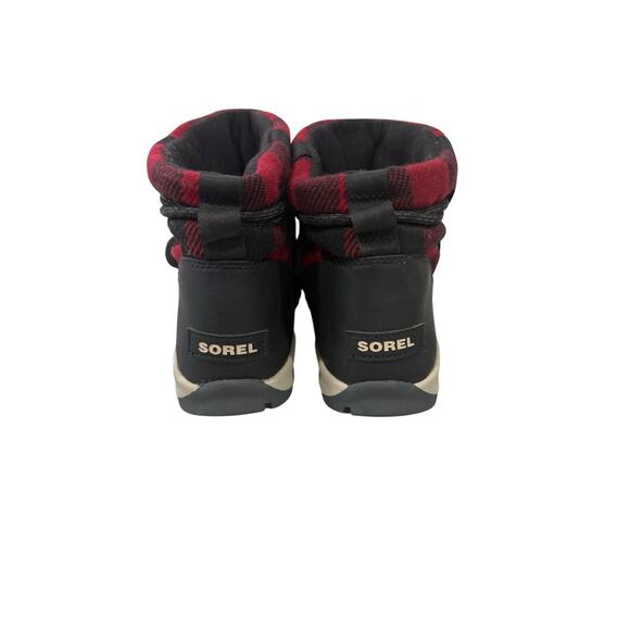 SOREL WHITNEY SHORT BOOT IN DAHLIA -RED PLAID Winter Snow Outdoor Womens 9.5 - Picture 3 of 6